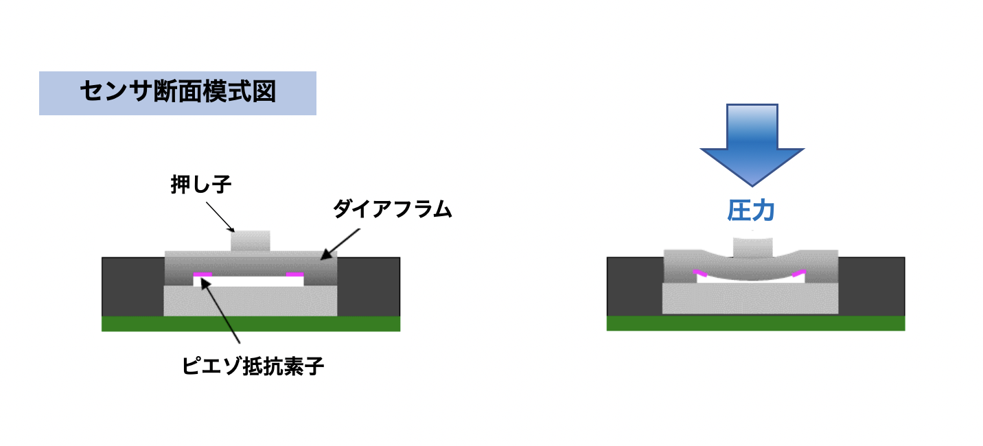 センサ断面模式図 Corecontents