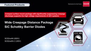 ROHM'S Wide Creepage Distance Package SiC Schottky Barrier Diodes