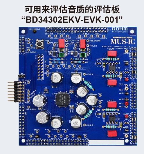 ROHM 可用来评估音质的评估板 BD34302EKV-EVK-001