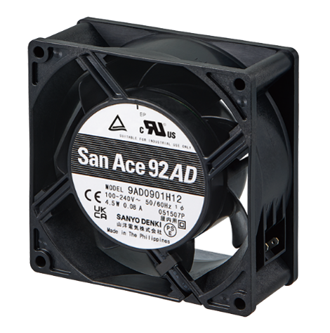 山洋電気の92角25mm厚ACDCファン