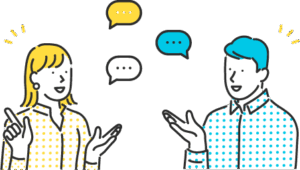 話し合うビジネスマン