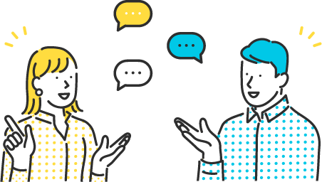 話し合うビジネスマン